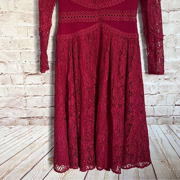 ASOS lace crochet dress long sleeve - Picture 3 of 9